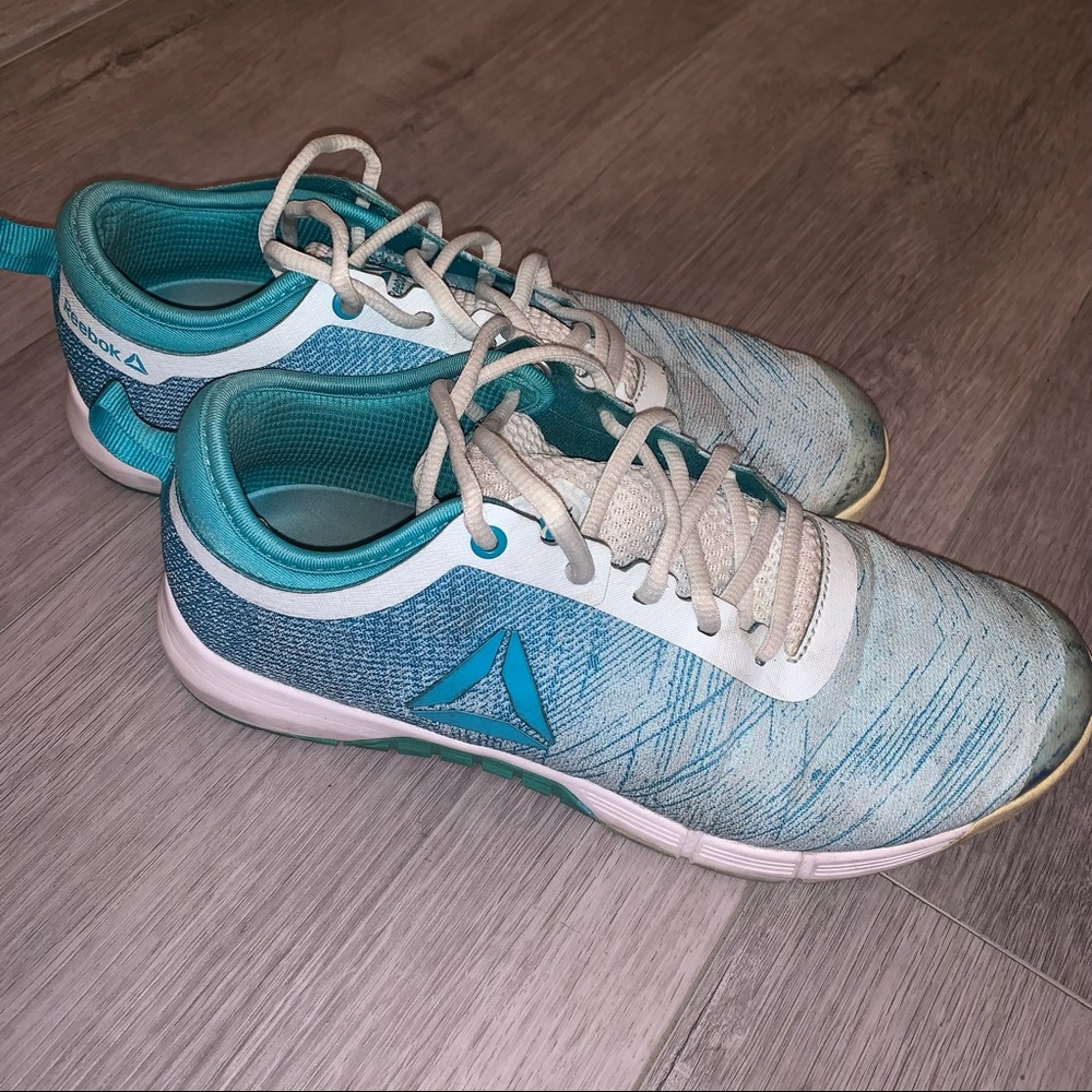 Reebok Womens Crossfit Nano Running Training Shoes Blue / White Size 9.5